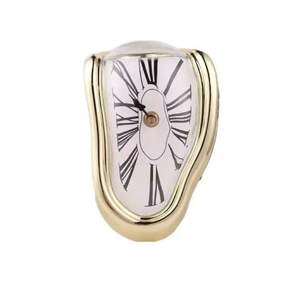 2024 New Novel Surreal Melting Distorted Wall Clocks Surrealist Salvador Dali Style Wall Decororation Home Garden Clock SS69