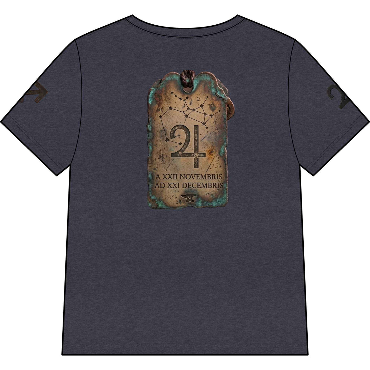 Sagittarius V-Neck Tee — Vintage Archer Zodiac Shirt