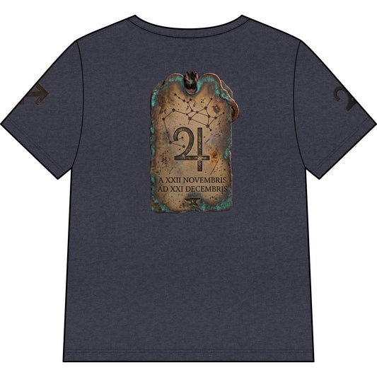 Sagittarius V-Neck Tee — Vintage Archer Zodiac Shirt