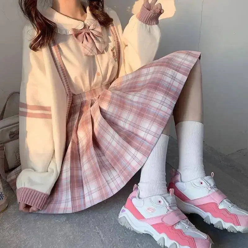 2025 Autumn Winter Women Sweater Loose Japanese Style Sweet Knitted Cardigan Embroidery Oversize Harajuku Female Cardigans Cute SS69