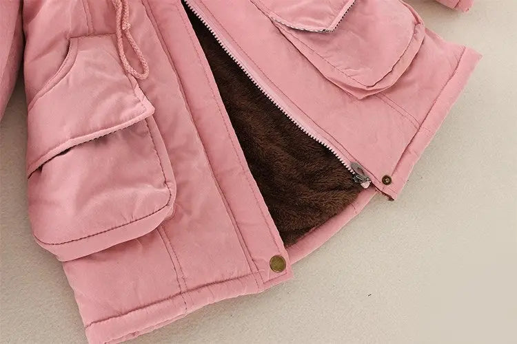 2025 New Autumn Winter Women Cotton Jacket Padded Casual Slim Coat Emboridery Hooded Parkas Wadded Warm Overcoat SS69