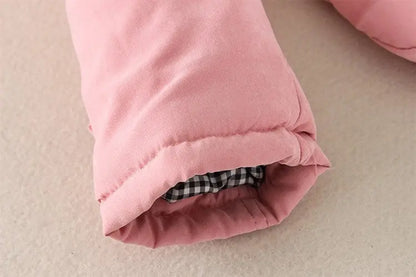 2025 New Autumn Winter Women Cotton Jacket Padded Casual Slim Coat Emboridery Hooded Parkas Wadded Warm Overcoat SS69