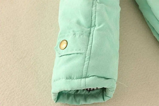 2025 New Autumn Winter Women Cotton Jacket Padded Casual Slim Coat Emboridery Hooded Parkas Wadded Warm Overcoat SS69