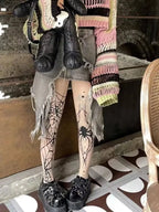 2025 New Vintage Dark Gothic Fishnet Tights Women Emo Alternative Sexy  Spider Web Witch Pantyhose Y2k E-girl Cyber Punk Socks - SS69