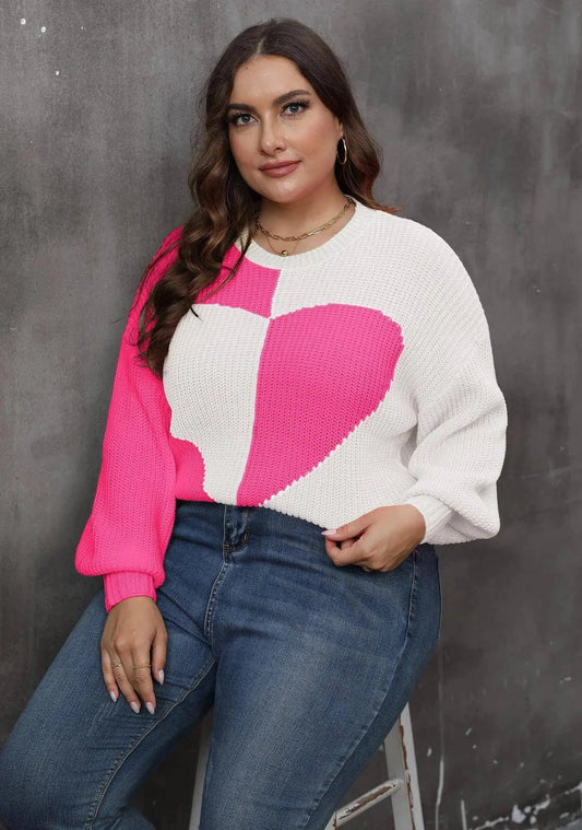 2025 Patchwork Cross Plus Size Sweater Women Sexy Deep V Large Pullover Ladies Loose Oversize Jumper Big Jerseys Curvy Knitwear SS69
