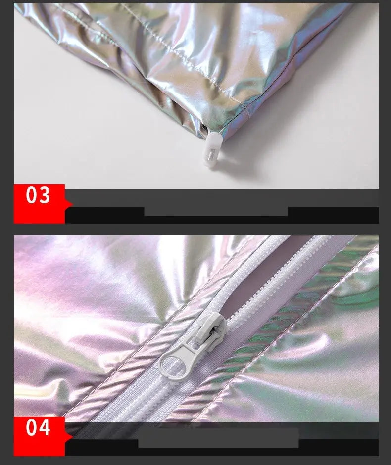 2025 Spring Summer Jacket Women Colorful Shiny Sunscreen Clothing Couples Color Thin Waterproof Coats Trend Large Size S-7XL SS69