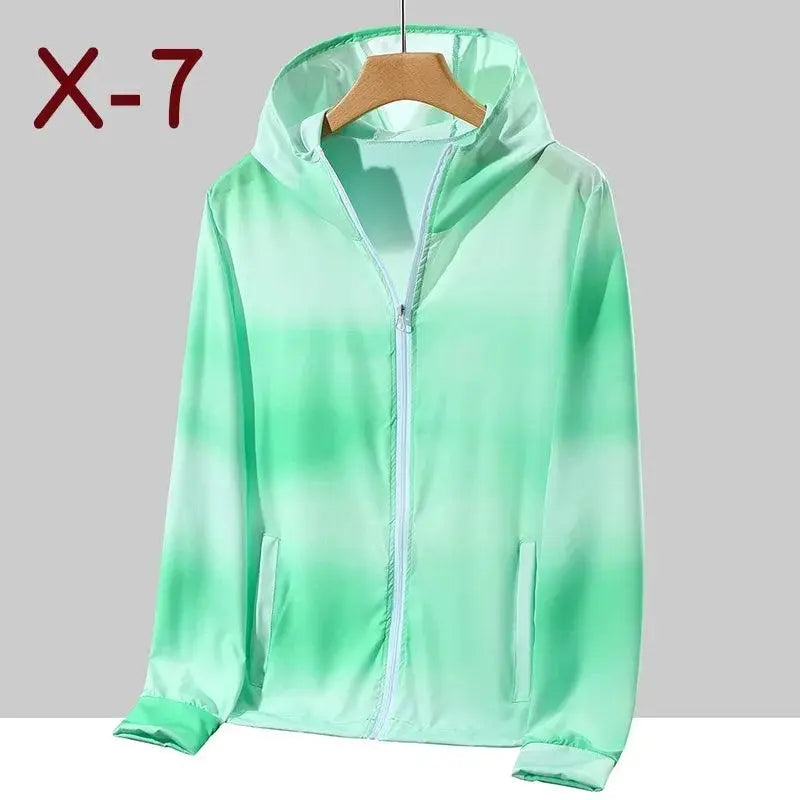 2025 Spring Summer Jacket Women Colorful Shiny Sunscreen Clothing Couples Color Thin Waterproof Coats Trend Large Size S-7XL SS69
