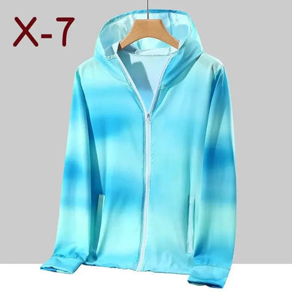 2025 Spring Summer Jacket Women Colorful Shiny Sunscreen Clothing Couples Color Thin Waterproof Coats Trend Large Size S-7XL SS69