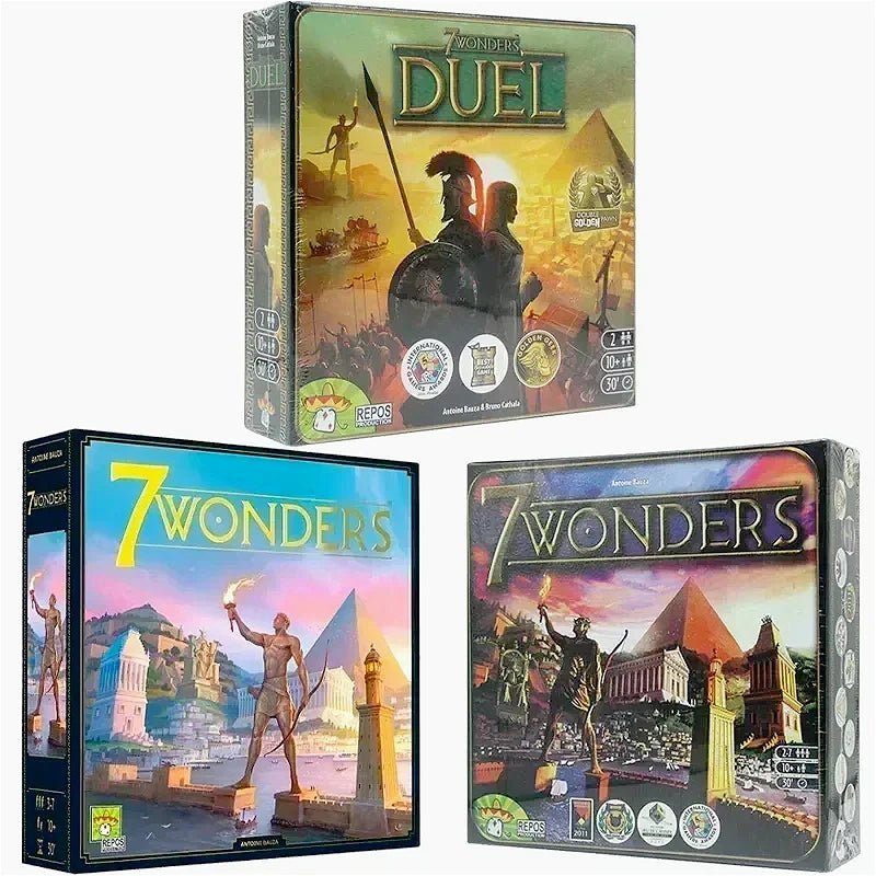 2025 New Edition - 7 Wonders Board Game, Board Game for Adults and Family, Civilization and Strategy Board Game, 3 - 7 Players - SS69
