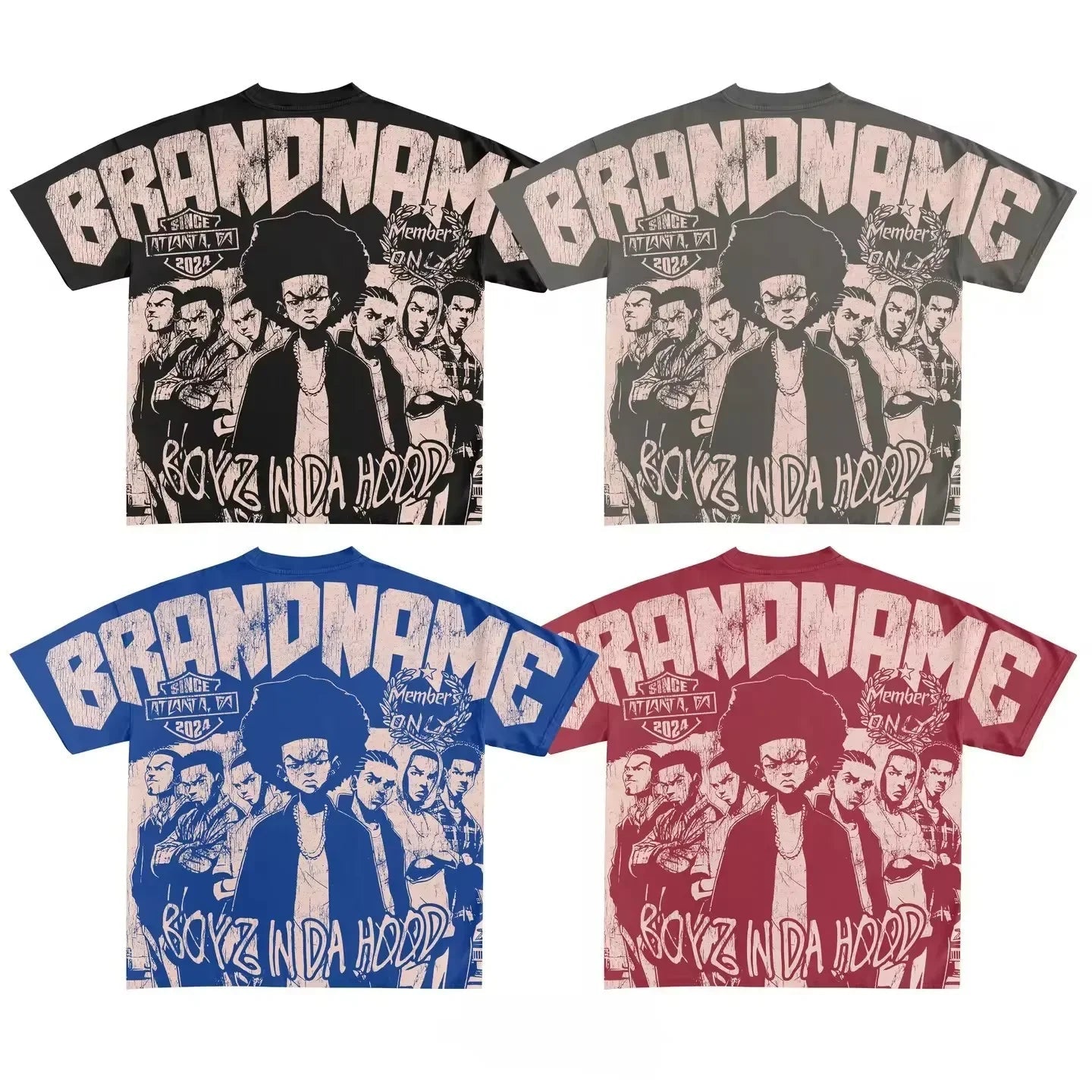 2025 Y2K Harajuku style for men's hip - hop Gothic large pattern printed punk short sleeved casual T-shirt shirts for women tops - SS69