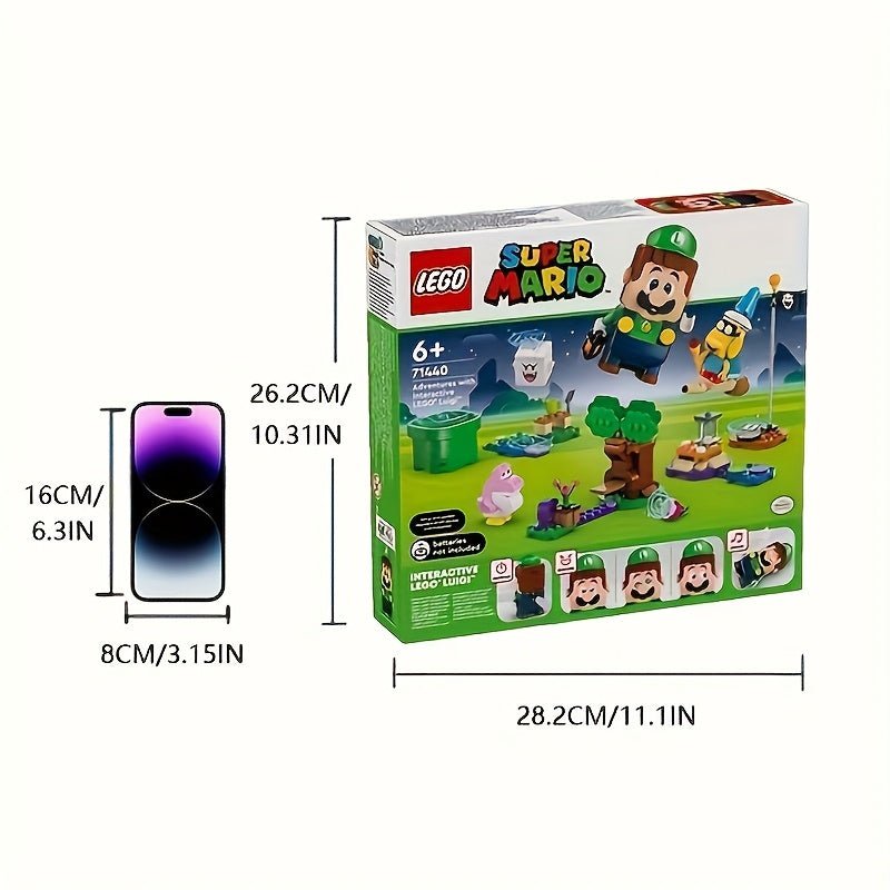 [Super Mario LEGO Playset] LEGO 71440 Super Mario-Themed Interactive Luigi Toy Building Blocks | Fun & Educational Playset, Durable ABS Material, Sturdy Construction, Holiday Gift for Boys & Girls 6+ Years