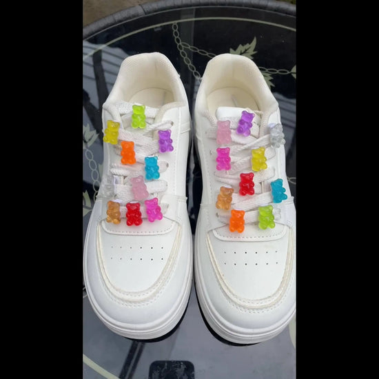 20Pcs Luminous Gummy Bear Shoelace Decoration - Cute Shoe Buckles Shoe Charms For Fashion Women Sneakers Accessories SS69