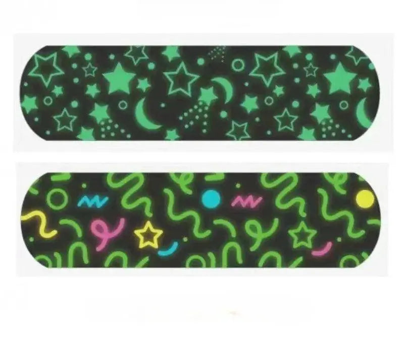 20pcs Cartoon Noctilucent Band Aid Luminous Sticking Plaster Night Glow Wound Dressing Patch Adhesive Bandages Woundplast SS69