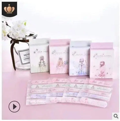 20pcs Cute Cartoon Patterned Curved Patch Waterproof Wound Strips Dressing Adhesive Plaster Bandages First Band Aid for Children SS69 6.69 mi / 20pcs
