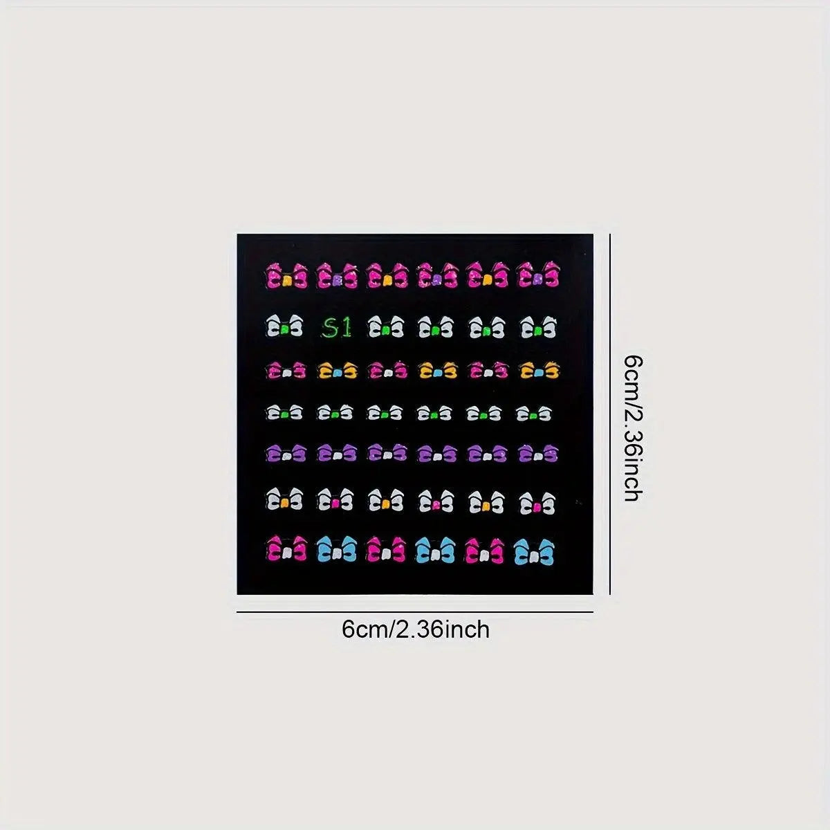 24 Sheets 3D Glow in The Dark Neon Nail Stickers Glittery Glossy Self-Adhesive Nail Art Stickers Butterfly Love Heart Flower Nail Art Decoration for Women Girl DIY Nail Art Deco SS69