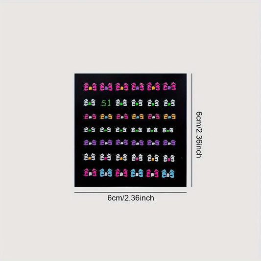 24 Sheets 3D Glow in The Dark Neon Nail Stickers Glittery Glossy Self-Adhesive Nail Art Stickers Butterfly Love Heart Flower Nail Art Decoration for Women Girl DIY Nail Art Deco SS69