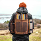 Picnic Basket Backpack With Insulated, Leak-proof Cooler Compartment, Wine Rack, Cutlery Set, and Free Cashmere Blanket, Suitable For 2-4 People, Great Winter Outing Item, Christmas Gift, New Year's Gift, Couple's Gift