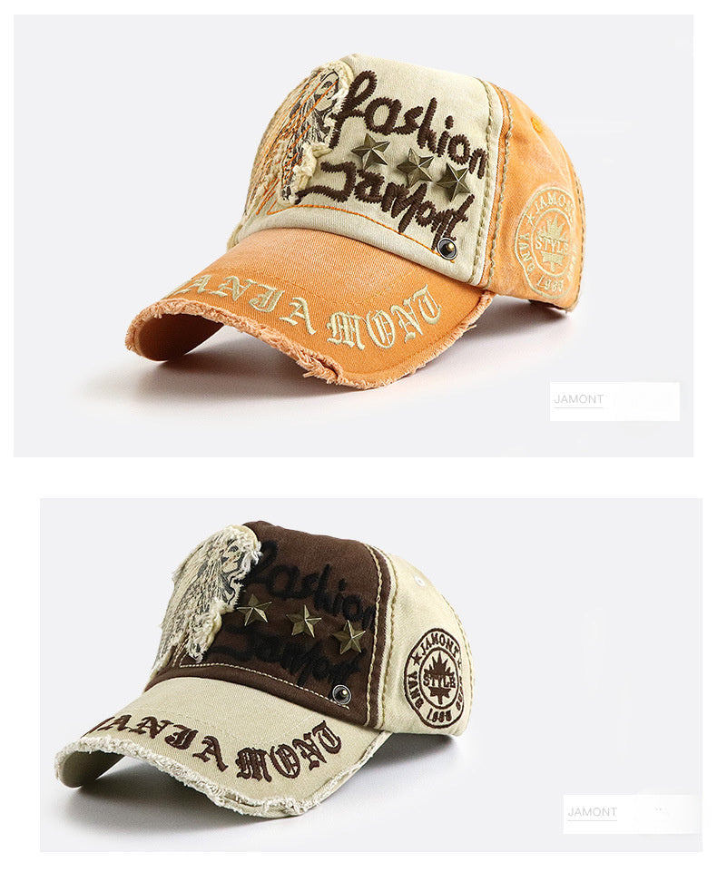 Men's Summer Hat - Trendy Baseball Cap, Casual Letters, Outdoor Personality for Young Men SS69