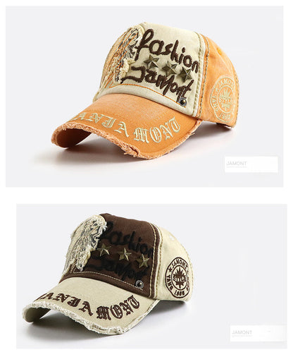Men's Summer Hat - Trendy Baseball Cap, Casual Letters, Outdoor Personality for Young Men SS69