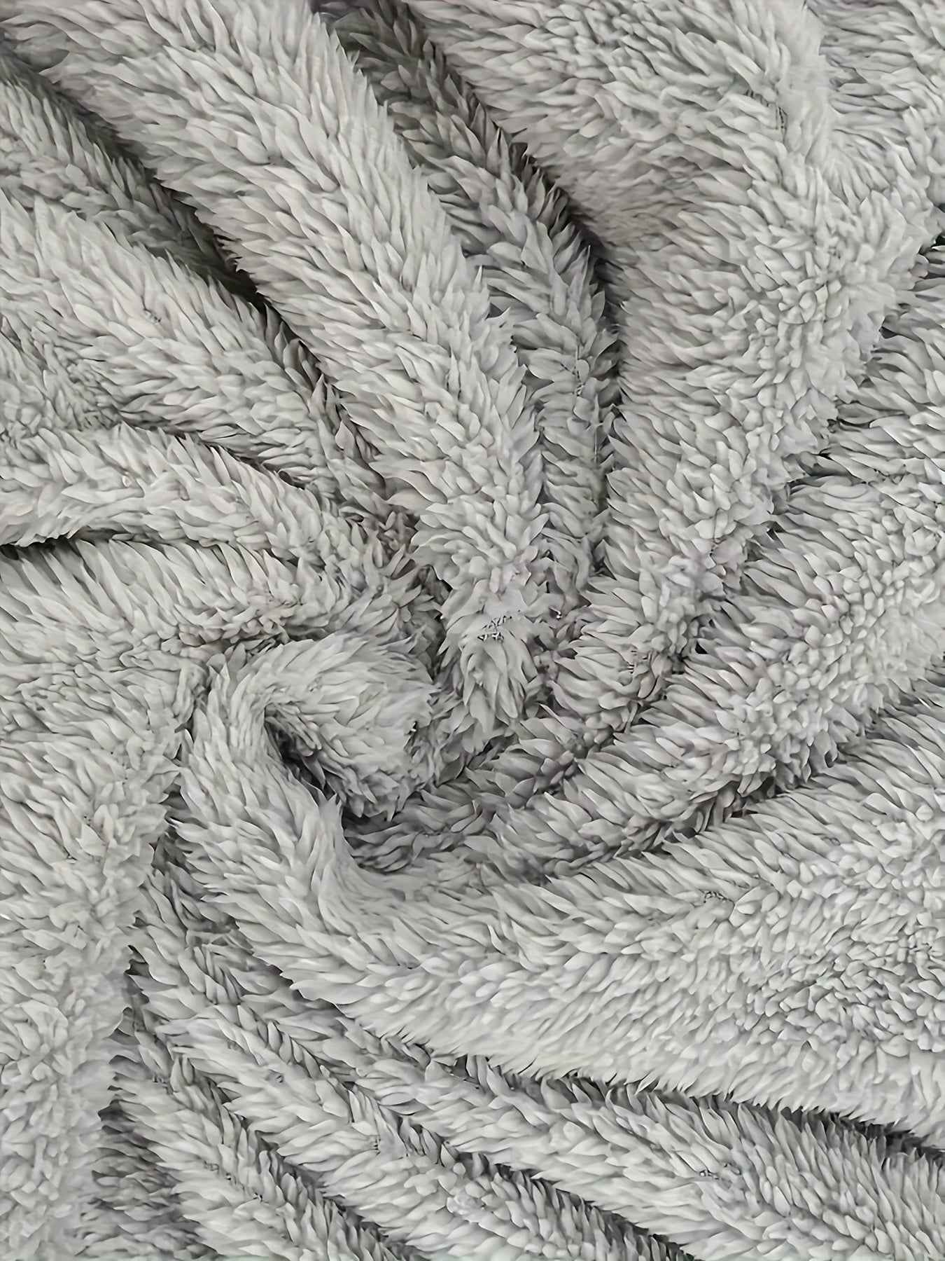 Plus Size - Women'S Plus Size Casual Teddy Hoodie with Cat Ears and Button Details | Long Sleeve, Asymmetrical Hem, Fall/Winter, Animal Print, Pullover Style