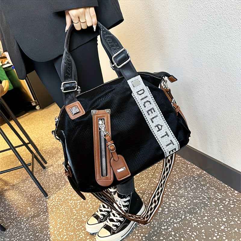 Ladies' Tote Bag, a Spacious Handbag for Travel, Can Be Carried on The Shoulder Or Crossbody.