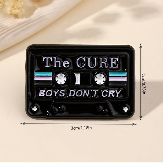 Vintage Cassette Tape Radio Brooch Pin, Cute Alloy Fashion Accessory, Unisex Daily Wear, No Mosaic Music Series, Versatile Decorative Metal Badge, All Seasons-Compatible, Unique Plating SS69