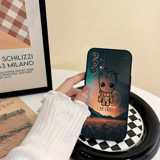 1pc, Marvel phone case Groot TPU protective case Designed for Various Samsung Galaxy Models, Offering Lens Protection And a Sturdy Cover. Gift for Occasions Like Easter Or Valentine's Day SS69