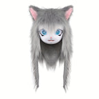Animal Head Cat Fursuit Cut Mask Halloween Masquerade Cosplay Costume Props SS69