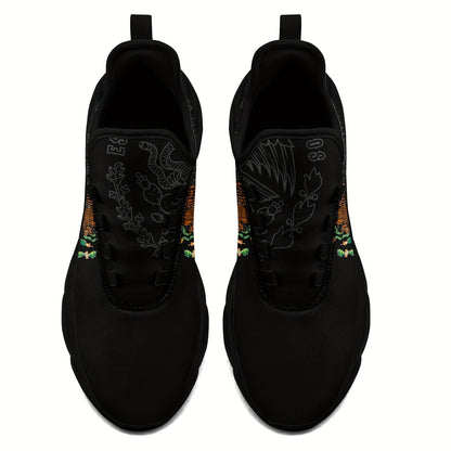 Women'S Mexico Flag Low Top Sneakers - Breathable Fabric with EVA Sole, Slip-On Casual Running Shoes, Fashionable Daily Wear Shoes for Casual Attire, Casual Sneakers | Stylish Low Top Sneakers | Comfortable Fabric Shoes SS69