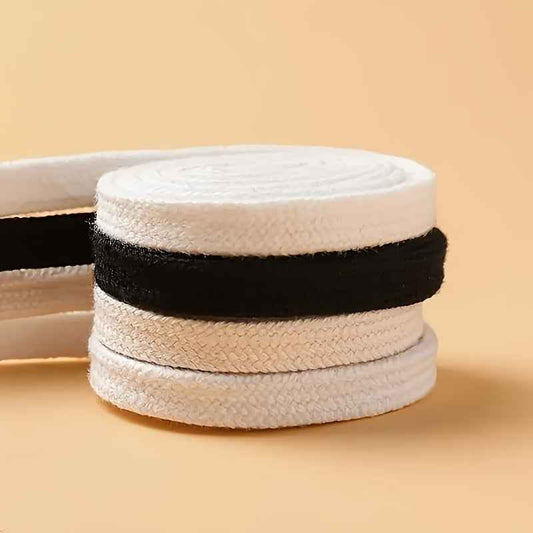 2 Pairs/4pcs of Solid Color Double-Layer 120 Cm Shoelaces, Versatile for Use with Sneakers, Flats, Canvas Shoes, Casual Shoes, And White Shoes for Both Men And Women, Without Battery