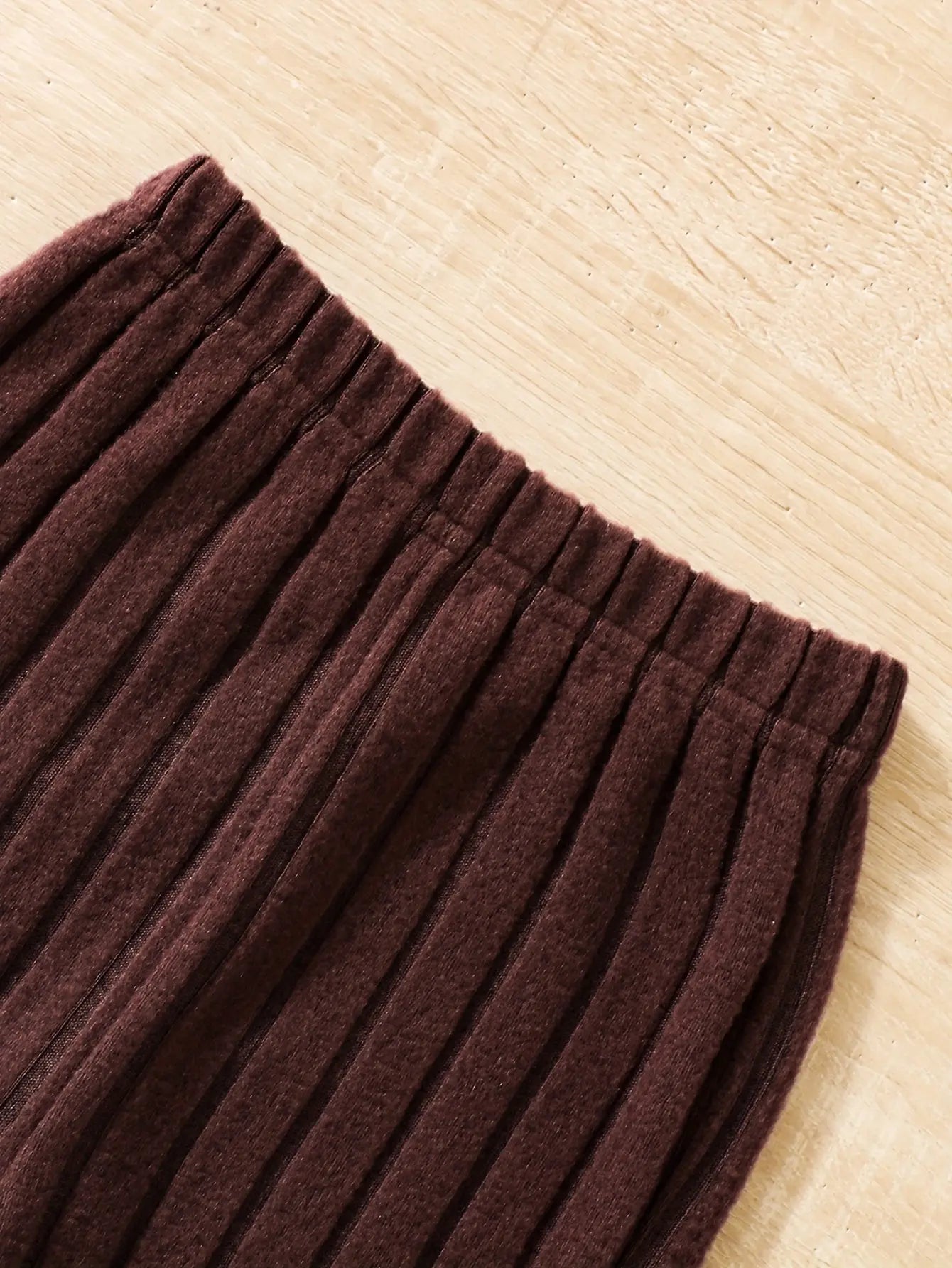 2pcs Toddler Girls Ribbed Outfits Crew Neck Long Sleeve Pullover Top + Flare Pants Set Spring Fall Sports Gift, Outdoor Clothing SS69