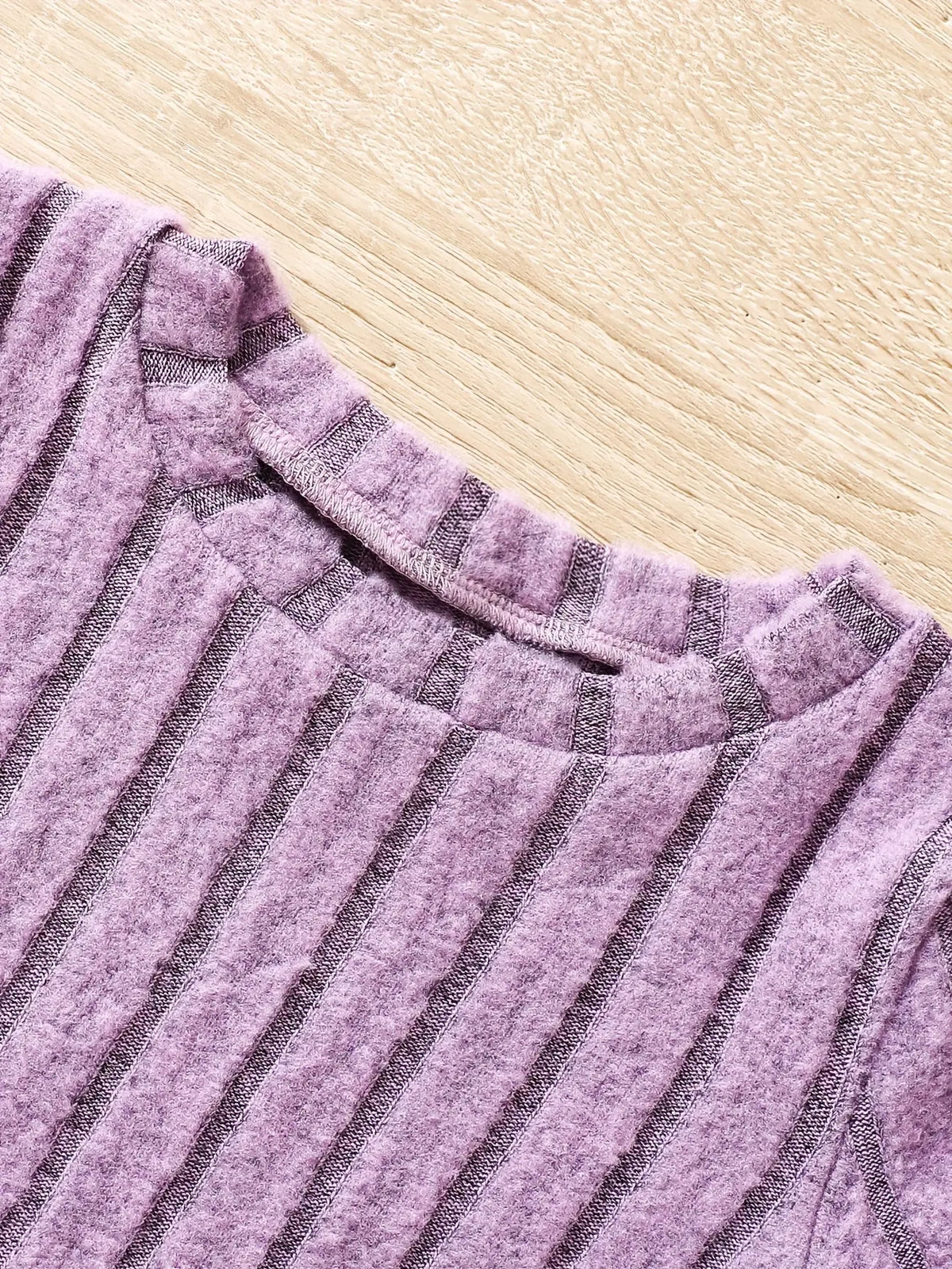 2pcs Toddler Girls Ribbed Outfits Crew Neck Long Sleeve Pullover Top + Flare Pants Set Spring Fall Sports Gift, Outdoor Clothing SS69