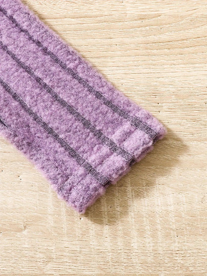 2pcs Toddler Girls Ribbed Outfits Crew Neck Long Sleeve Pullover Top + Flare Pants Set Spring Fall Sports Gift, Outdoor Clothing SS69