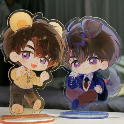 2pcs Fans Halloween Gift Love and Deepspace Caleb Anime Figure Acrylic Stand Model Decor Standing Sign Stickers Pendant - SS69
