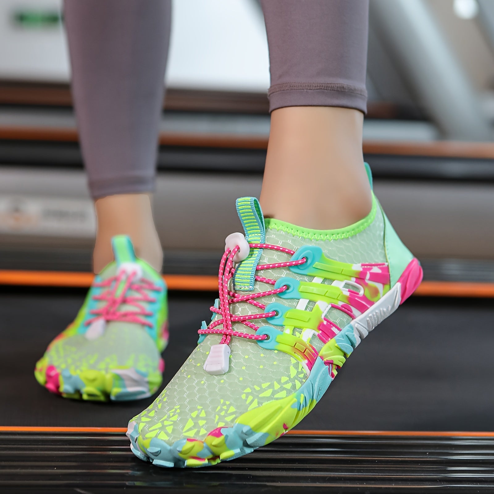 1 Pair Unisex Quick-Dry Water Shoes, Breathable Fabric Upper, Rubber Sole, Lightweight Non-Slip Yoga Sneakers For Swimming, Diving, Beach, Cycling, Hiking, Home Office Use - Spring/Fall Season SS69 21.69 Green / US 11.5