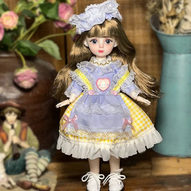 30cm Bjd Doll Lolita Doll 1/6 Starry Sky Grey Eyes Lolita Fashion Accessories Diy Doll Set Children'S Girls Birthday Gift Toy - SS69