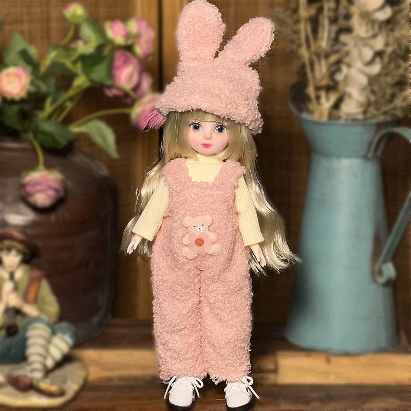 30cm Bjd Doll Lolita Doll 1/6 Starry Sky Grey Eyes Lolita Fashion Accessories Diy Doll Set Children'S Girls Birthday Gift Toy - SS69