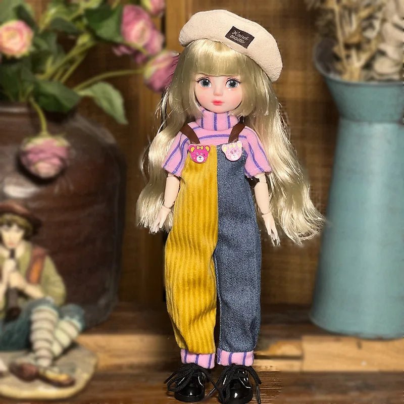 30cm Bjd Doll Lolita Doll 1/6 Starry Sky Grey Eyes Lolita Fashion Accessories Diy Doll Set Children'S Girls Birthday Gift Toy - SS69