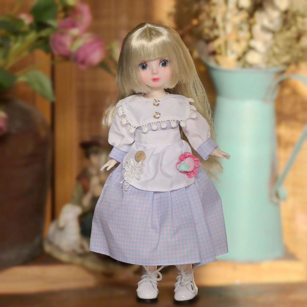 30cm Bjd Doll Lolita Doll 1/6 Starry Sky Grey Eyes Lolita Fashion Accessories Diy Doll Set Children'S Girls Birthday Gift Toy - SS69