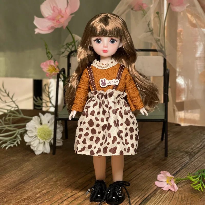30cm Bjd Doll Lolita Doll 1/6 Starry Sky Grey Eyes Lolita Fashion Accessories Diy Doll Set Children'S Girls Birthday Gift Toy - SS69