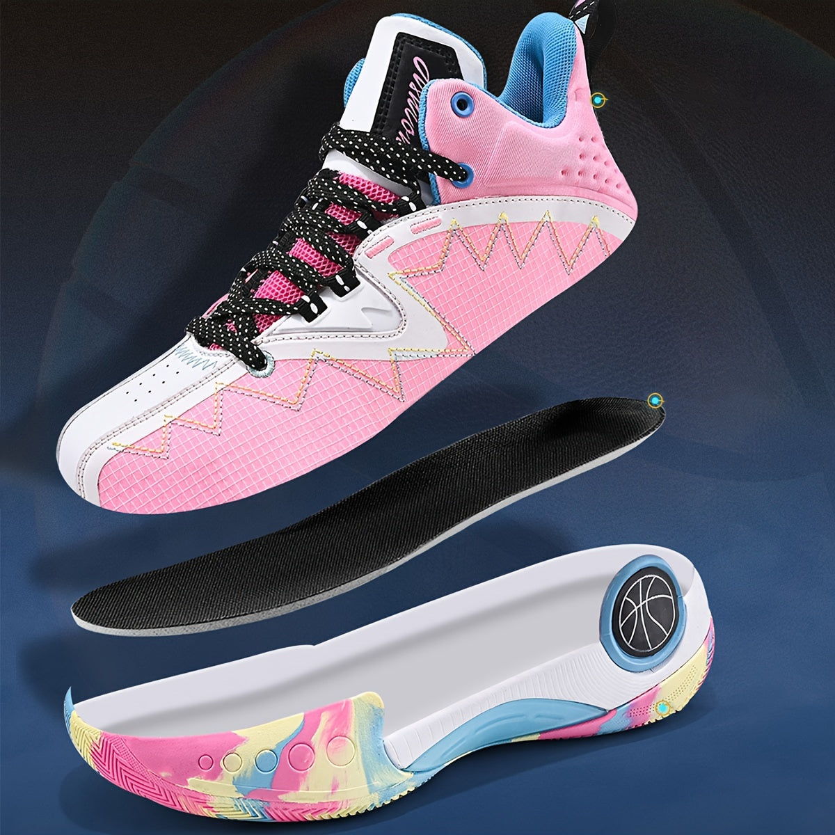 Women's Sneakers Walking Shoes, Lace Up Tennis Shoes, Fashion Non Slip Casual Workout Sneaker Gym Sports SS69