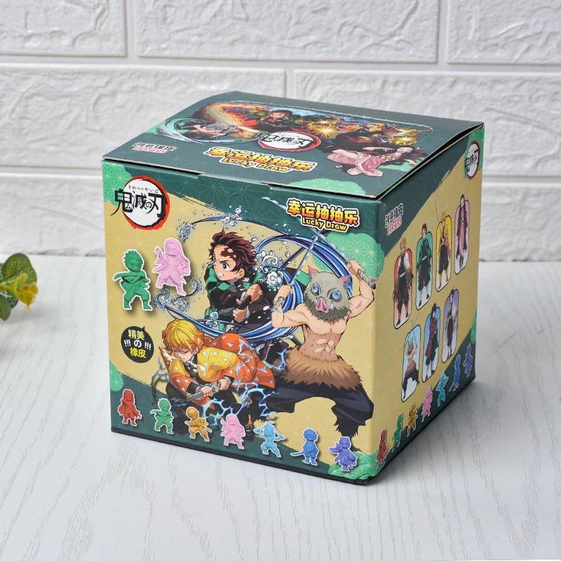 32Pcs/Set Blind Box Anime Sanrio CapyBara Labubu Stitch Figure Cartoon Eraser Model Doll Toy For Children's Gift - SS69