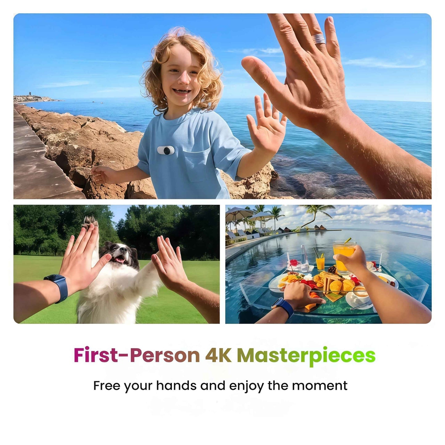 Insta360 GO 3S - 4K Tiny Portable Vlogging Camera, Hands-Free POVs, Mount Anywhere, Stabilization, 140 Min Battery Life, Pet POV