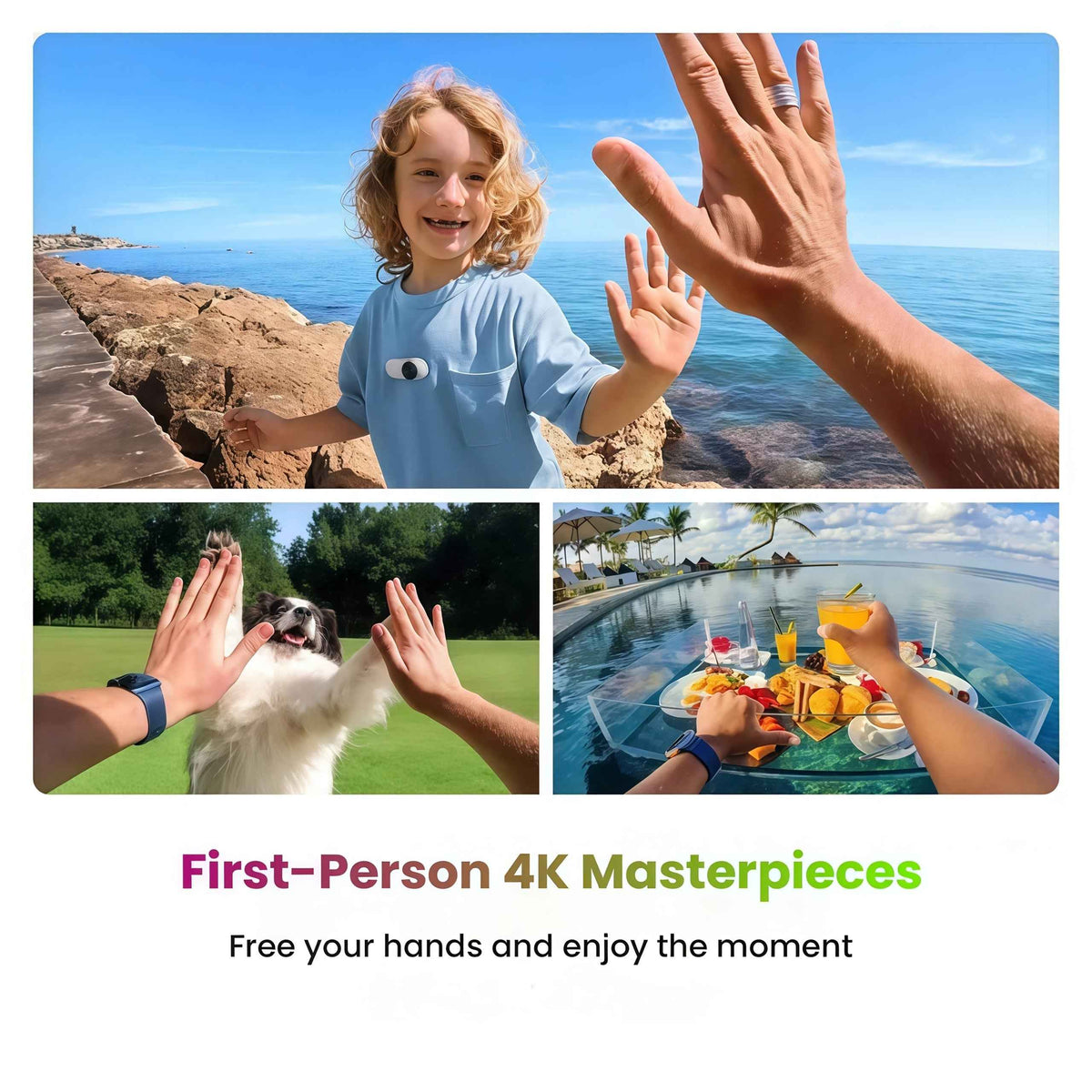 Insta360 GO 3S - 4K Tiny Portable Vlogging Camera, Hands-Free POVs, Mount Anywhere, Stabilization, 140 Min Battery Life, Pet POV