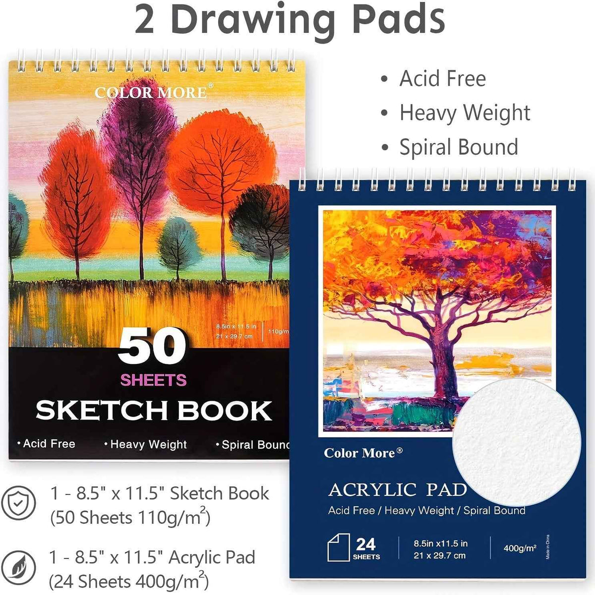 175pcs Deluxe Art Set With 2 Drawing Pads, Crayons, Acrylic Paints, Colored Pencils Set In Wooden Case, Professional Art Kit, Paint Supplies, Gift, Christmas & Halloween, Back To School