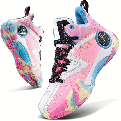 Women's Sneakers Walking Shoes, Lace Up Tennis Shoes, Fashion Non Slip Casual Workout Sneaker Gym Sports SS69 41.69 Pink Color / 44