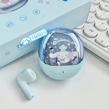 [Cute Kuromi Headphones] Sanrio Melody Kuromi Big Eared Dog Wireless Headphones - 3 Different Styles Available Cute Design with Battery Display Game Earplugs Unique Style Convenient for Carrying Smart Calls Suitable for Daily - SS69