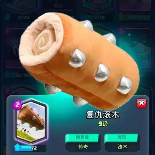 35cm New Game Clashed Royale Plush Toys Log Rolling Wood Plushie Dolls Royale War Revenge Cartoon Baby Dragon Soft Stuffed Gift SS69