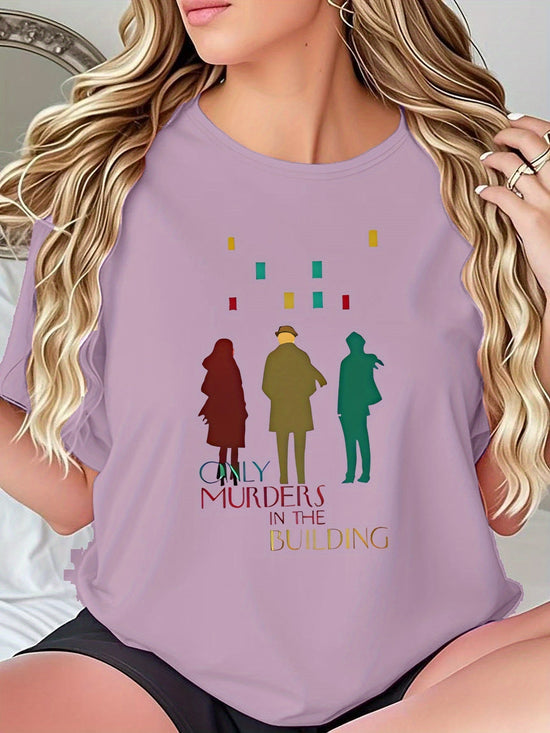 Women's Crime Drama Graphic Tee - 