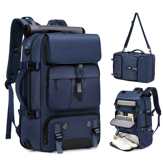 One Large Capacity Laptop Backpack, Designed for Both Men And Women, Featuring a Multifunctional Travel Design with a Compartment for Shoes, Ideal for Business Trips, Travel, College, Holiday Travel, Party Gifts, School Use
